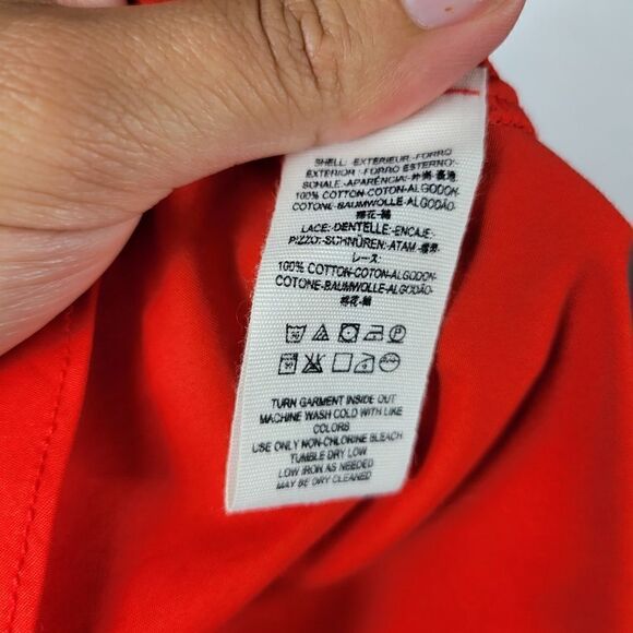 NWT Free People Half Moon Mini Dress. Red XS#26 - Picture 16 of 16